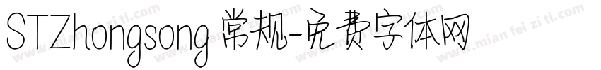 STZhongsong 常规字体转换